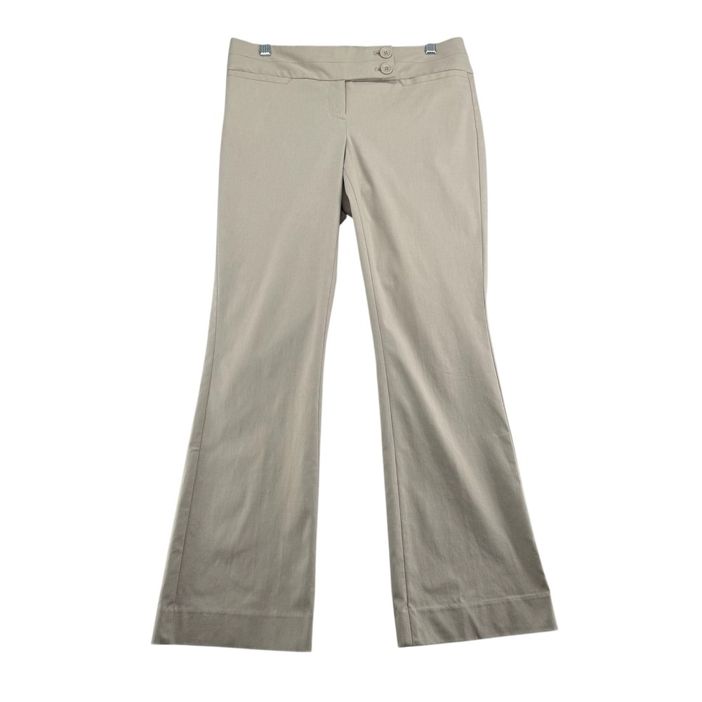 The Limited Exact Stretch Low Rise Flare Leg Dress Pants Womens 8 Petite Tan Y2K